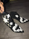 Embroidered Runway Bootie