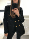 Double Breasted Jacket with Gold Buttons