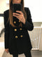 Double Breasted Jacket with Gold Buttons