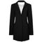 Multi Strand Crystal Open Back Blazer Dress
