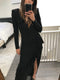 Ruffle Front Gown