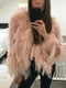 Mixed Feather/Fur Jacket