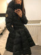 Fit and Flare Puffer Coat