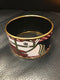 Large Burgundy Enamel Horse Bracelet