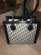 Monogram Oblique Canvas/Leather Tote