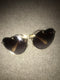 Wire Frame Heart Shaped Sunglasses
