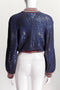 Paris/Dallas Sequin Cropped Cardigan Jacket