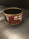 Large Burgundy Enamel Horse Bracelet