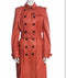 Double Breasted Leather Trench