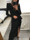 Ruffle Front Gown