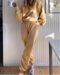 Ivory Sweatsuit with Shoulder Pad