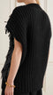 Embellished Front Mohair Knit Vest