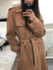 Khaki 2001 Belted Trench