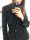 Cashmere blazer with logo buttons