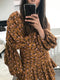 Long Sleeve Ruched Top Mini Dress
