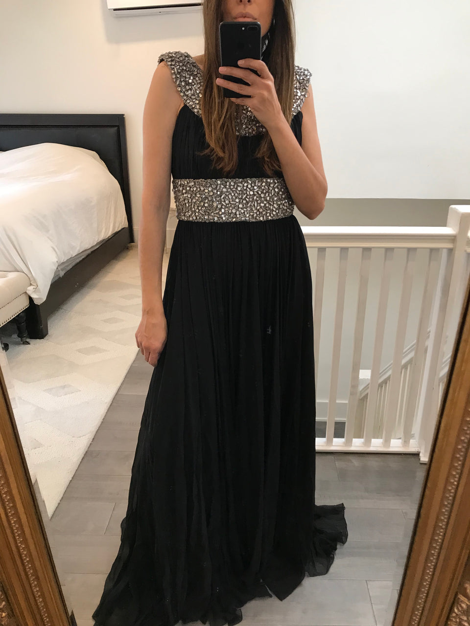 Jewelled Silk Gown