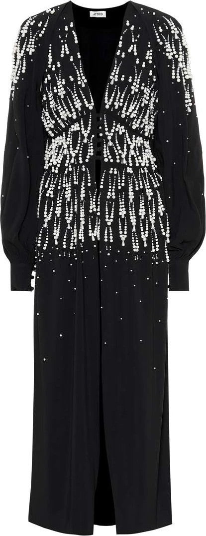 Embellished Long Sleeve Tunic Dress