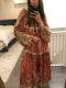 Paisley Printed Maxi Dress