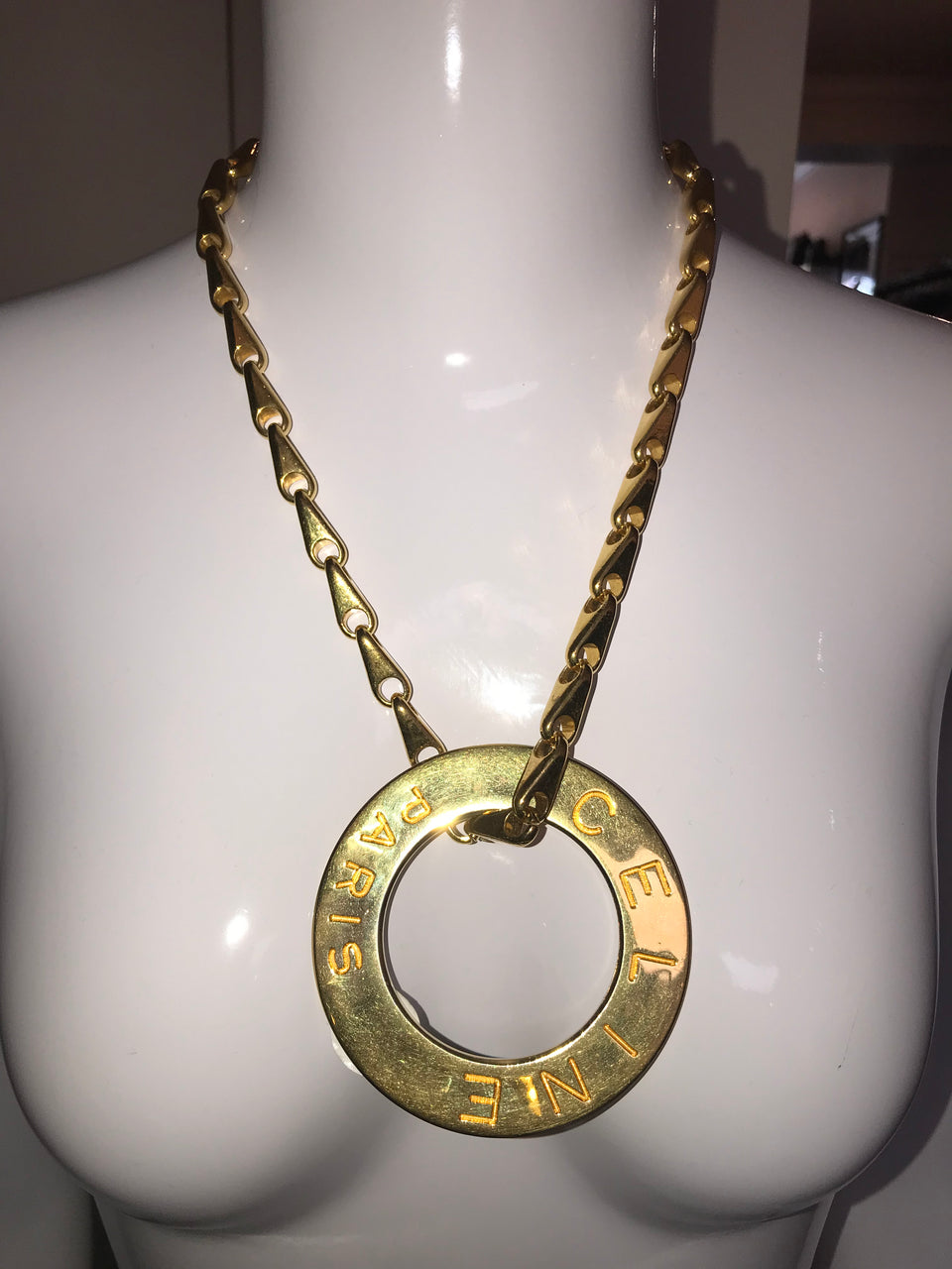 Vintage Gold Plated Statement Necklace