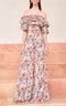 2-Piece Floral Printed Pant/Cropped Top