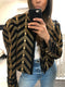 Runway Peak Shoulder Chevron Jacket
