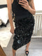 Heavily Embellished Runway Pencil Skirt
