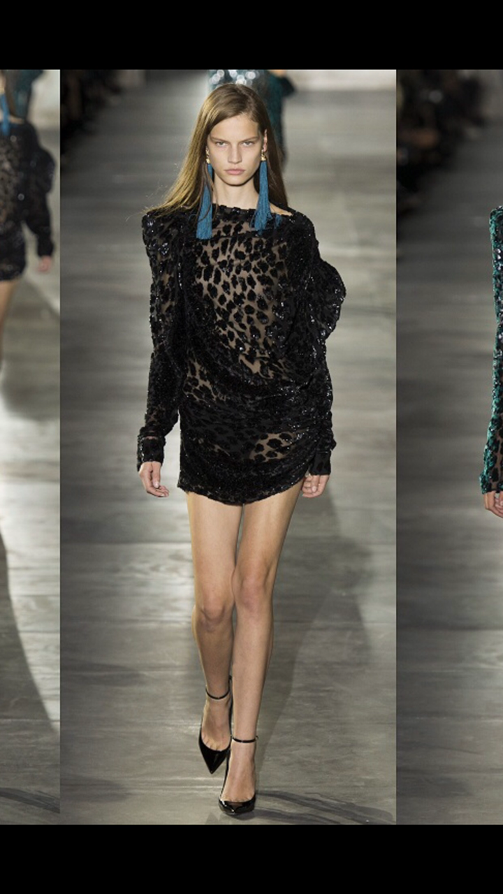 Leopard printed runway Dress