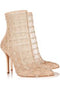 Pearl embellished booties