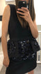 Embellished Dress with Detachable Peplum