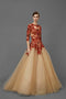 Beaded Tulle Gown