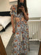 2-Piece Floral Printed Pant/Cropped Top
