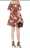 Flower Printed Mini Dress