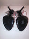 Pink Satin Strap Heels with Jewel Fastening