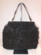 Brown Patent Fringe Handbag
