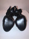 Suede Black Bow Back Heels