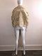 Gold Painted Gathered Shawl