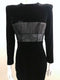 Velvet Dress w/ Contrasting Bodice