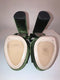 'Calzature Donna' Green Velvet Platform Sandals