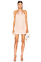 Halter Fringe Mini Dress