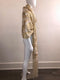 Gold Painted Gathered Shawl
