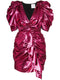 Puff Sleeve Ruched Dress