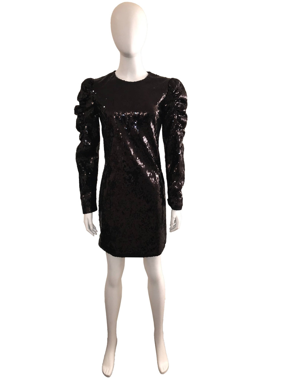 Sequin Dress w/ Peak Shoulders