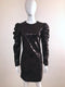 Sequin Dress w/ Peak Shoulders