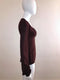 Burgundy Silk Blouse