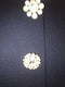 Navy Shift Dress with Floral Buttons