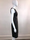 Sleeveless Leather Dress with Waist Detail