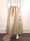 Pleated Bubble Midi Length Skirt