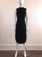 Textured Black Scalloped Edge 2-Piece Dress & Jacket