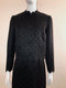 Textured Black Scalloped Edge 2-Piece Dress & Jacket