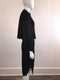 Textured Black Scalloped Edge 2-Piece Dress & Jacket